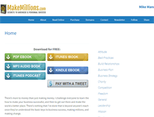 Tablet Screenshot of makemillions.com